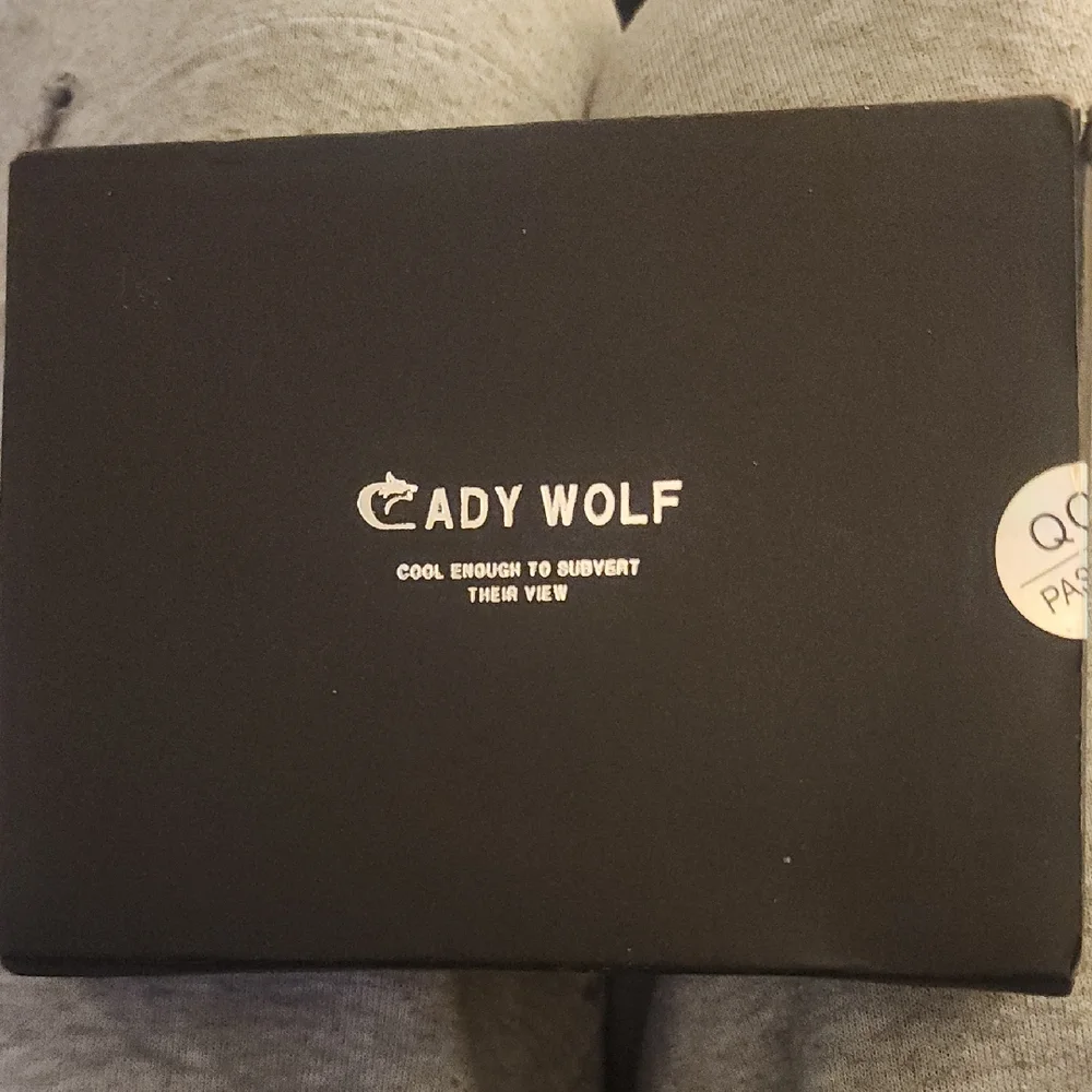 NWY Caddy Wolf Mens RFID Navy Wallet. Never Used.